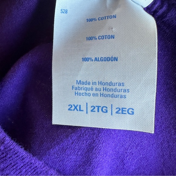 MINNESOTA VIKINGS SKOL tshirt short sleeve purple and gold letters Men's 2XL - Picture 7 of 8